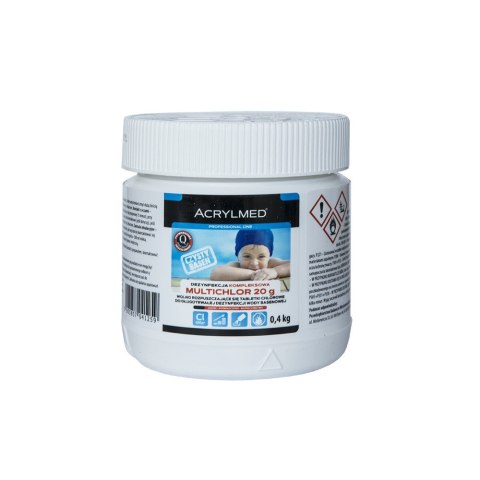 Granulat do szybkiej dezynfekcji wody Extra Chlor 0,4kg ACRYLMED