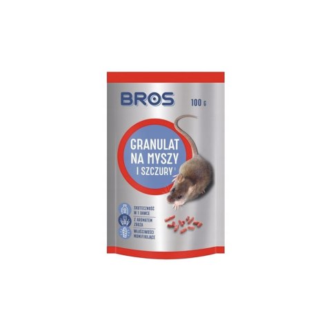 Granulat myszy i szczury /100g doypack BROS