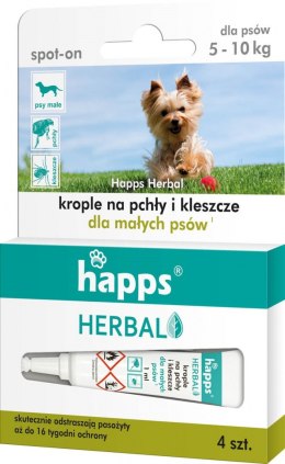 Krople na pchły i kleszcze HAPPS małe psy