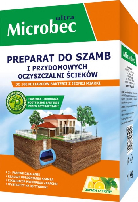 Preparat do szamb Microbec ultra 1kg