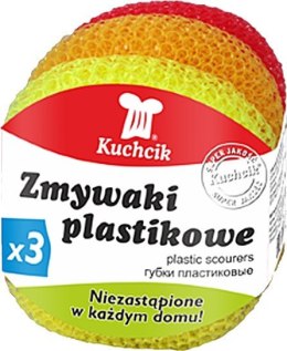 Zmywaki kuchenne plastikowe 3szt Kuchcik