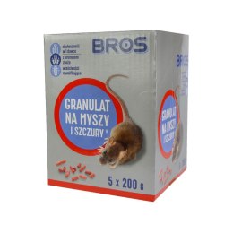 GRANULAT myszy i szczury /1kg (5x200g) doypack BROS