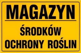 Tablica MAGAZYN ŚRODKÓW OCHRONY ROŚLIN 32x20